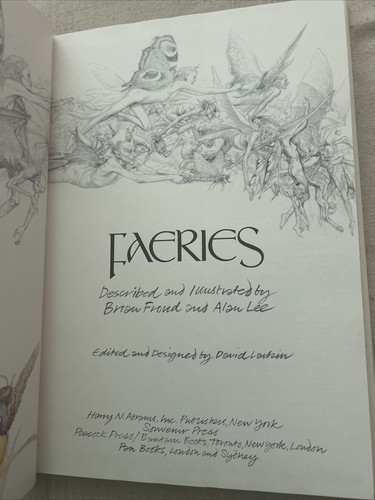 Faeries By Brian Froud & Alan Lee Vintage 1st Edition 1978 HC/DJ Myths Legends - Picture 6 of 10
