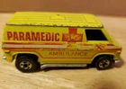 Vtg Hot Wheels 1974 Yellow Paramedic Van /Ambulance BlackWall Hong Kong