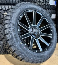 20x9 Fuel D616 Contra Black Wheels Rims 32 Rt Tires 5x5.5 Dodge Ram 1500 Classic