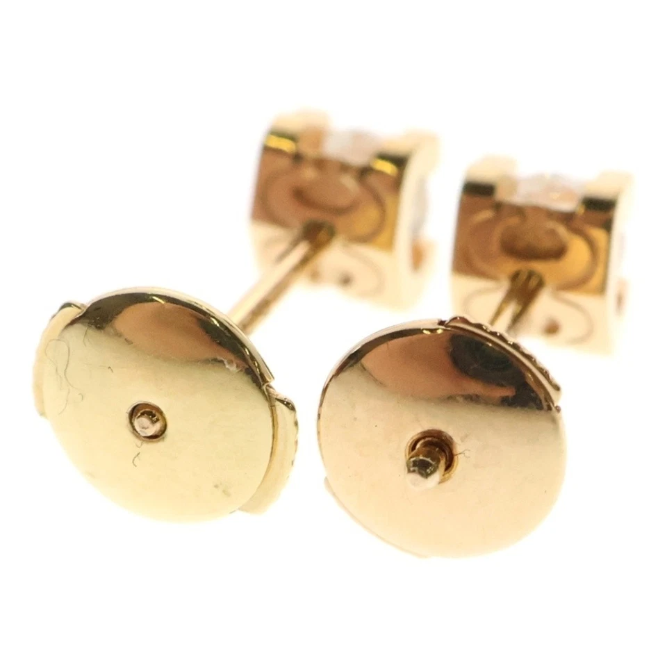 Серьги Cartier C De K18PG розовое золото 1P бриллиант 0,18 карата оба уха б/у c562bc - Изображение 2 из 4