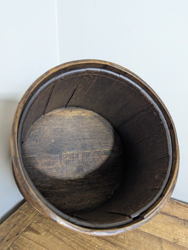 Antique Kitchenalia 19thc Staved Oak & Ash Bound Barrel English C1 - Picture 21 of 23