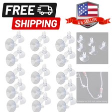 30 Pack Aquarium Suction Cup Clips Airline Tube Holders Clamps Fish Tank Hose...