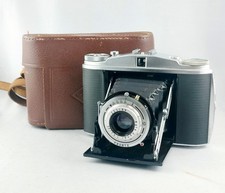كاميرا plegable Agfa Isolette مع كاميرا plegable Apotar 1:4.5 85 mm