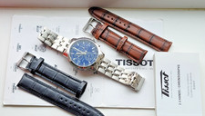TISSOT PRC200 MENS WATCH BLUE DIAL 43mm SAPPHIRE CRYSTAL SWISS MANS WRISTWATCHES
