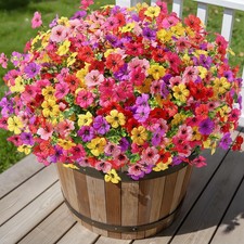 Alupssuc 24 Bundles Artificial Flowers 13 inches, Red Rose Purple Yellow Pink