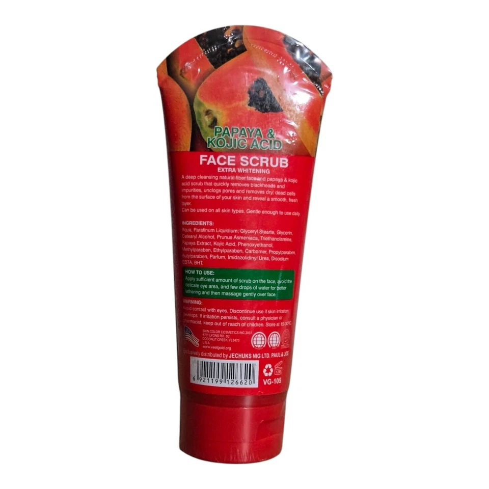 Veet Gold Papaya & Kojic Face Face Scrub - Image 3 of 3