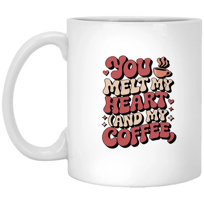 11oz White Mug: Funny Valentines Mug for Him or Her Love