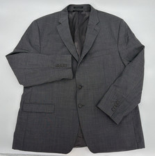 Lauren Ralph Lauren Gray Wool Blazer Jacket Size 50R Vintage Canada Union Made