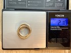 2.10g Solid 14k Yellow Gold Double Wide Band Ring 6.5 EternaGold — photo 2