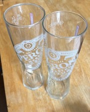Peroni Branded Pint Glass x2 (new/unused)