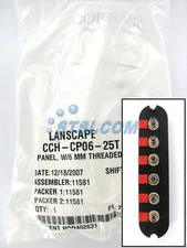 Corning CCH-CP06-25T Patch Panel, 6 ST Simplex OM1 Multimode 62.5 Adapters ~STSI