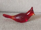 VTG Fenton  Ruby Red Art Glass Cardinal Bird Figurine