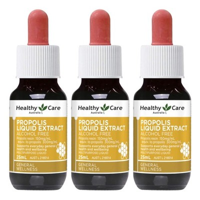 Healthy Care Propolis Flüssigextrakt Alkoholfrei 25 ml 3er Pack