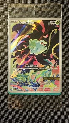 Bulbasaur 133/132 Enhanced Box Topper Stamped Mega Evolutions SEALED Promo C GC.