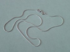 NEW STERLING SILVER SNAKE CHAIN NECKLACE 18" LONG 3.5 GRAMS