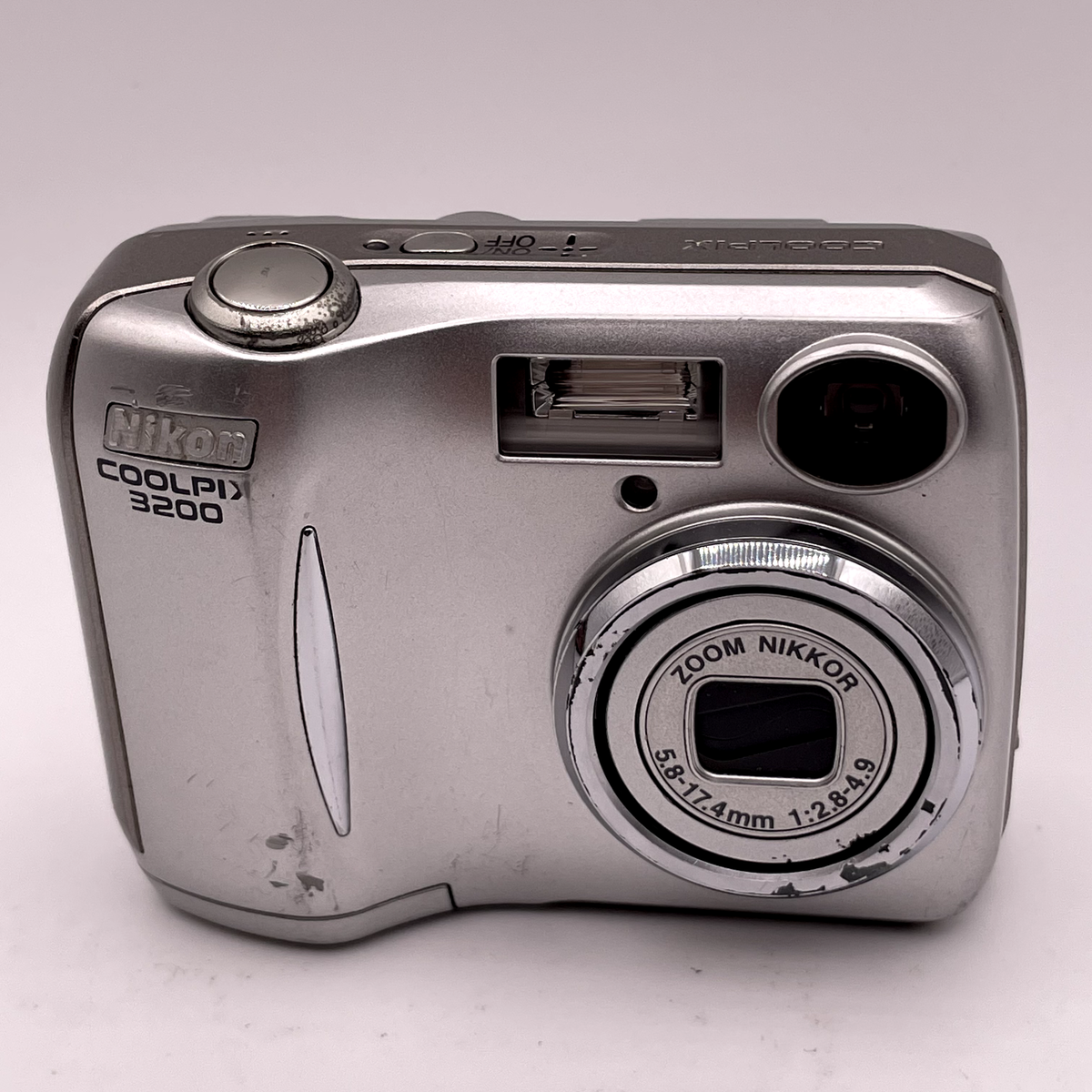 Nikon COOLPIX 3200 3.2MP Digital Camera – Silver – Does Not Turn