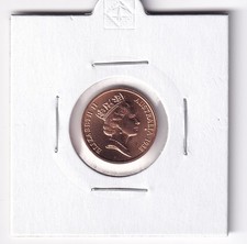 AUSTRALIAN:  1988  1 CENT UNC COIN  IN 2X2 HOLDER #3959