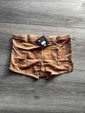 NEW Ethika Size XS Women's Underwear Pecan X-Small Brown short boxer style