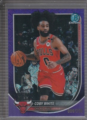 2025-26 Bowman #BCV-71 Coby White Chrome Purple Mojo Refractors #/250