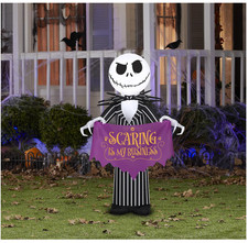 3.5' Halloween LED Inflatable Nightmare Before Christmas Jack Skellington Yard