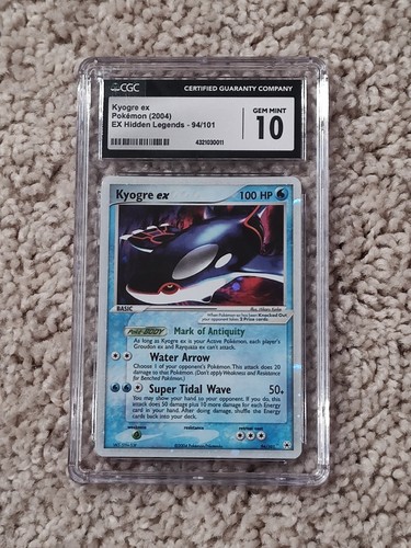 Kyogre ex graded CGC 10 for sale on eBay