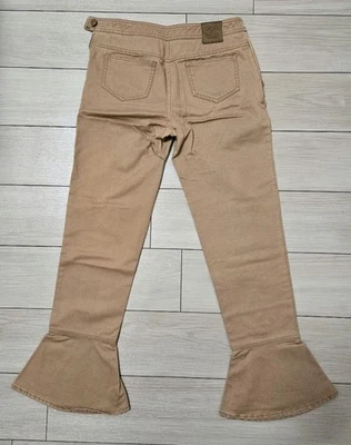 Pantalones acampanados de algodón beige Chanel talla 38 01A P18031V10355 auté... - Imagen 1 de 4