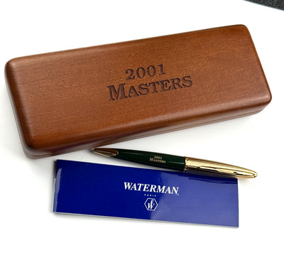 Masters Golf Waterman Fountain Pen 2001 New Wood Box  Augusta National Tiger