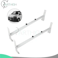 2 bar White Van bar Ladder Rack Roof Cargo Universal Steel Bar 600lb crossbars
