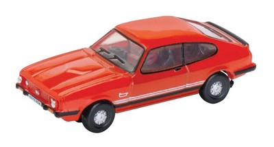 Oxford  Diecast Red Ford Capri Mk3 Sebring    N-scale