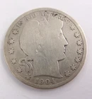 1904 S Barber Silver Half Dollar