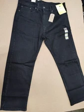 Levi's NATIVE CALI BLACK Men's 505 Stretch Regular Fit Jeans, US 36x29