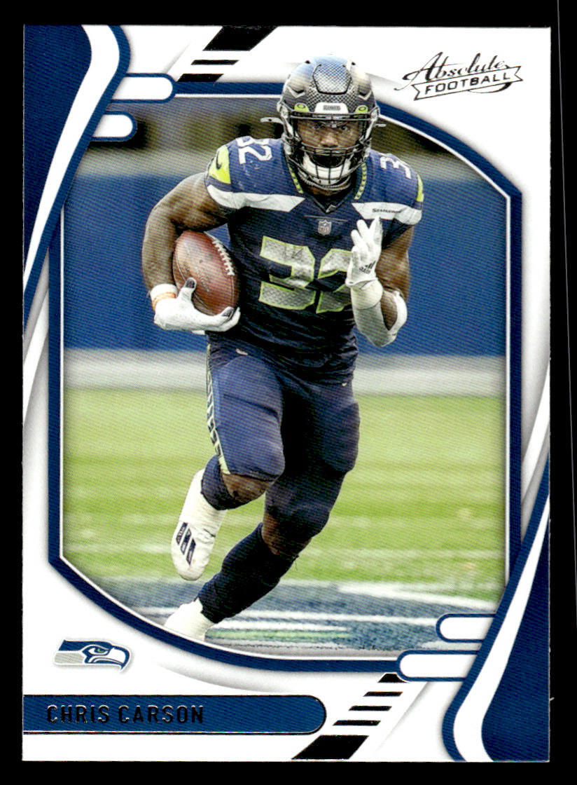 2021 Panini Absolute #87 Chris Carson Retail Card Seattle Seahawks