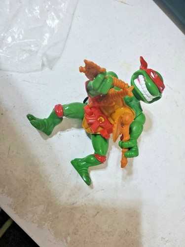 1990 Playmate Toys Rapheal Ninja Turtle Action Figure WITH ACCESSORIES - Picture 2 of 8