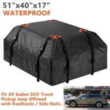 600D 21 Cubic Feet Car Sedan SUV Travel Roof Bag Cargo Storage Luggage Carrier