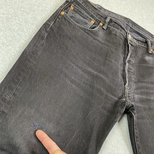 Levis 501XX Jeans Men 40x30 Straight Denim Cotton Button Fly Grunge Distressed * - Picture 8 of 24