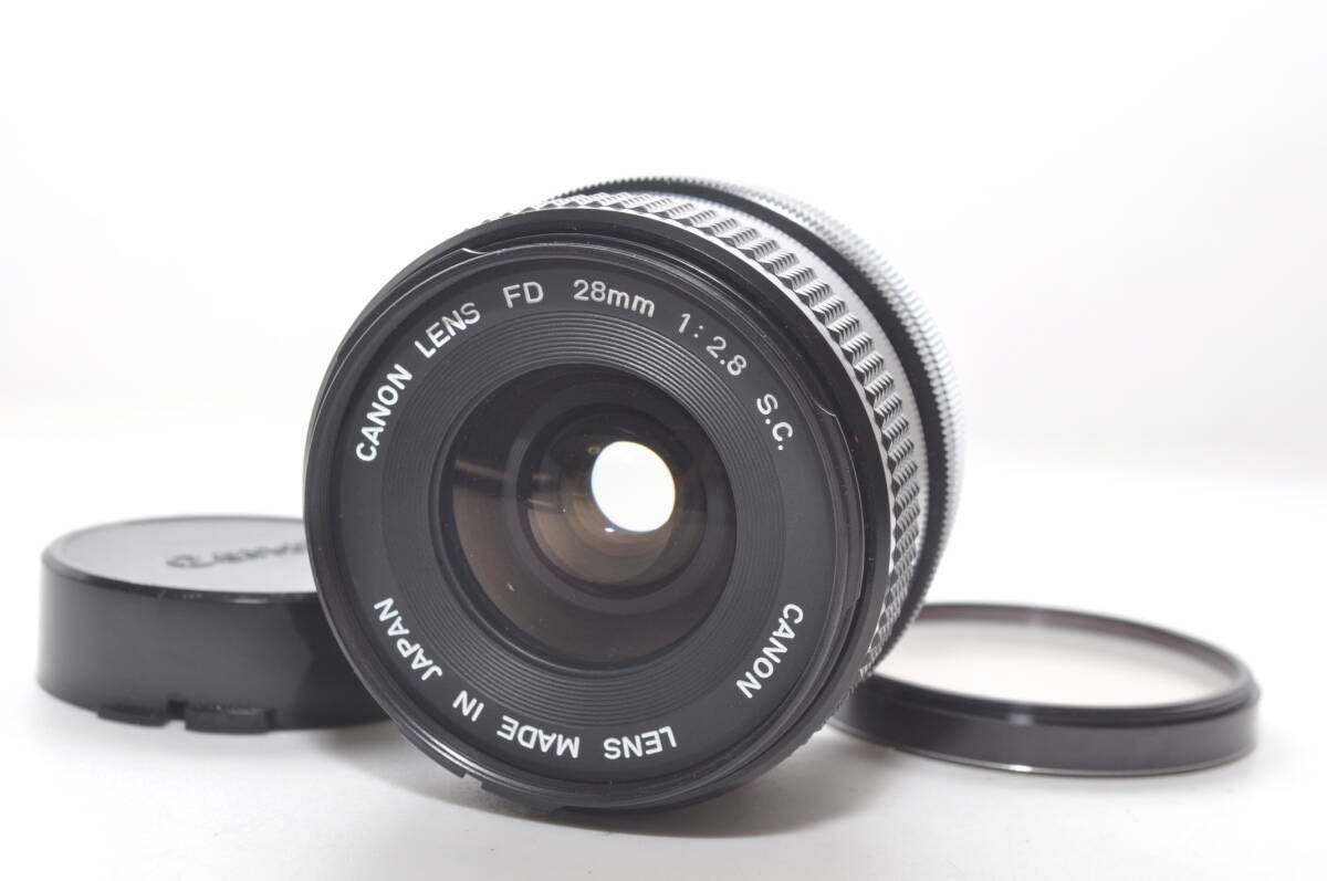 Near Mint 】Canon FD 28mm f2.8 S.C. SC Wide Angle MF Lens From