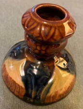 Brush McCoy Amaryllis Candlestick Holder, Vintage 1920s, Mint!