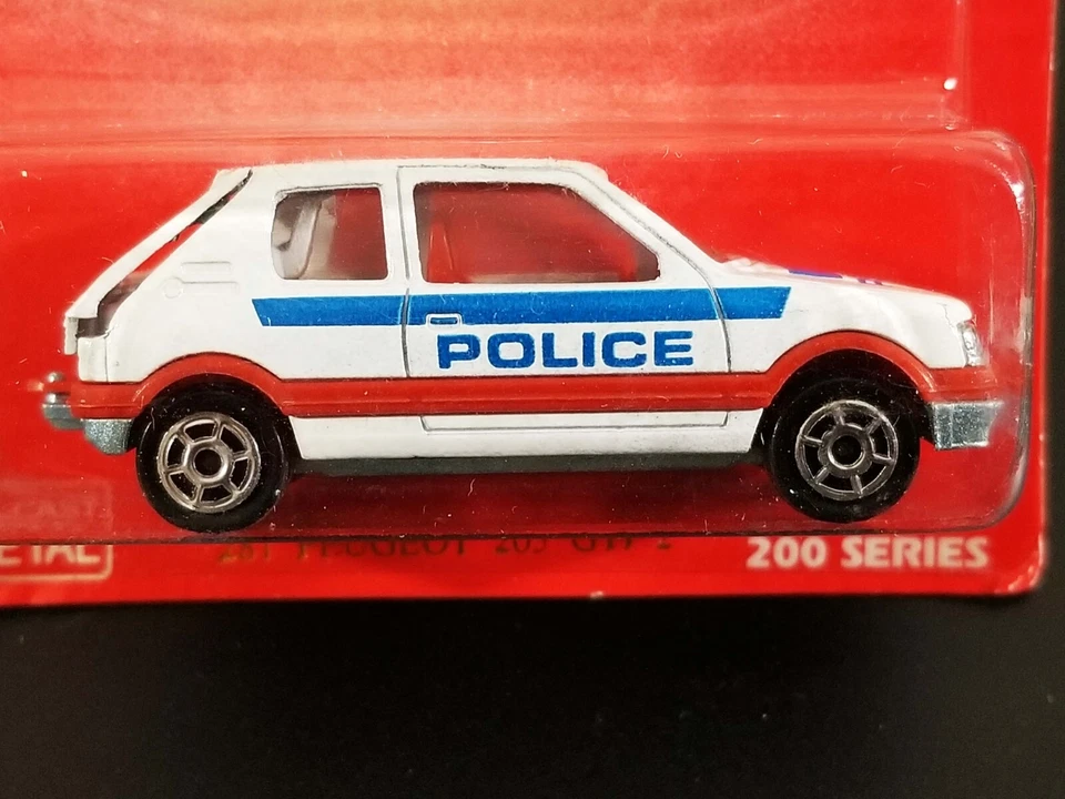 Majorette Peugeot 205 GTI 2 полицейские / #210-281 / двигатели - Изображение 2 из 4