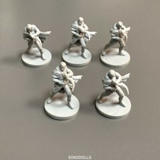 5PCS Rare Heroes Dungeons  Dragons DND Miniature Board Game Figure Unpainted