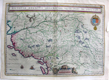 Le Pais de Poictou de l’Atlas de Blaeu. Pictaviae Ducatus Descriptio. XVIIè s.