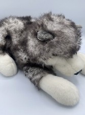Folktails Folkmanis Furry Folk Puppet Timber Wolf Realistic Plush Husky Dog 15"