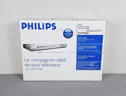 Philips DVP3960 DVD Player Silver HDMI 1080i DivX MP3 JPEG NEW IN BOX