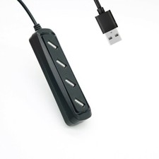 USB 2.0 Hub Splitter Power Adapter 4 Ports Multiple Expander For PC Computer USA