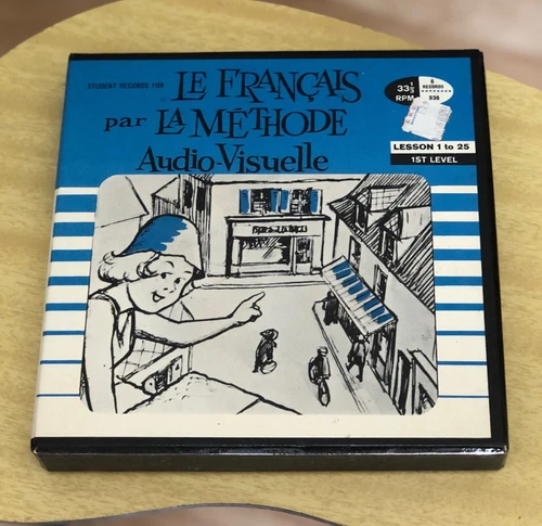 Vintage 1962 French Lessons on Six 45 Records