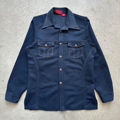 Vintage 70s/80s Dickies Western Rockabilly Snap Up Jacket Shirt | eBay