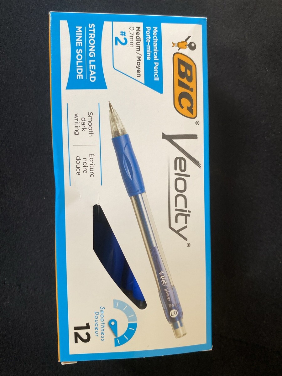 BIC Velocity Druckbleistifte 0,7 Mm – 12 Stück Mit Nachfüllminen & Radiergummis