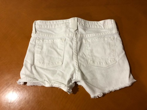 Girls Kid's Juicy Jean Couture White Denim Short Shorts Pockets Size 10 - Picture 5 of 5
