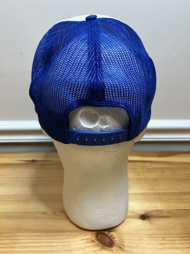 Vintage 80’s Exxon Blue Snapback Mesh Trucker Rope Hat Cap Bayway Family Picnic - Picture 4 of 10