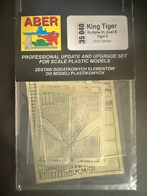 PZ.KPFW VI AUSF.B KING TIGER PHOTO-ETCHED DETAIL SET FOR TAMIYA #35040 1/35 ABER