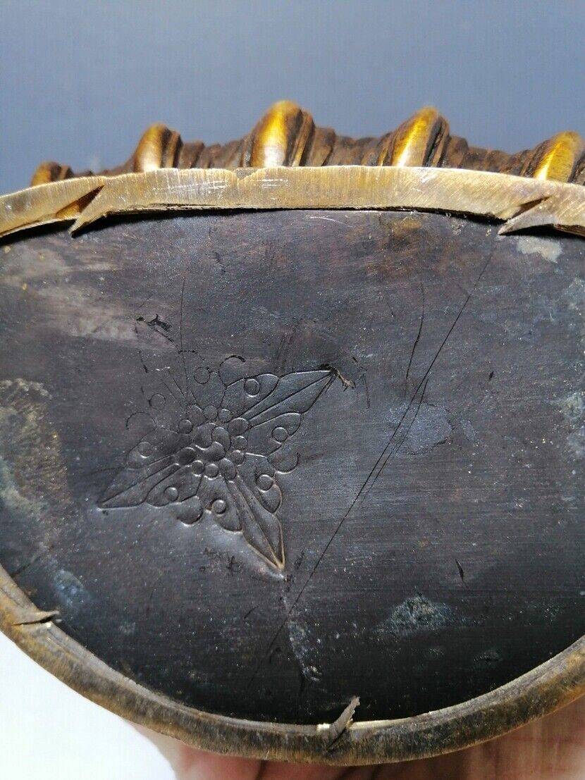 Old Chinese Tibetan Buddhism copper gilt handmade Vajra Old Chinese Tibetan Buddhism copper gilt handmade Vajra